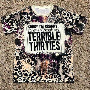 Terrible thirties shirt.